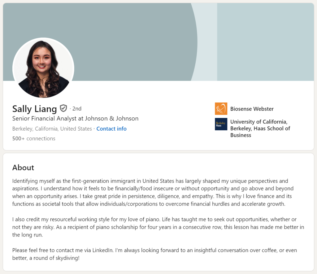 Navigate to your LinkedIn profile
